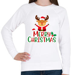 printfashion merry christmas - Női pulóver - Fehér (5632709)