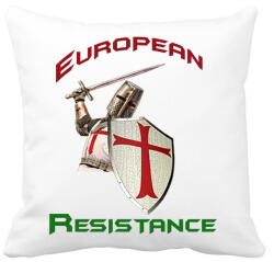 printfashion European Resistance - Párnahuzat, Díszpárnahuzat - Fehér (545324)