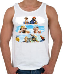 printfashion Bud Spencer és Terence Hill - Férfi atléta - Fehér (16450737)
