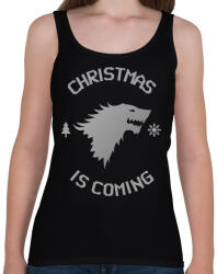 printfashion CHRISTMAS IS COMING - Női atléta - Fekete (10133410)