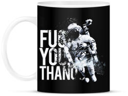 printfashion Fuck You Thanos - Bögre - Fekete (1428935)