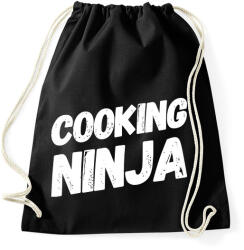 printfashion Cooking ninja - Sportzsák, Tornazsák - Fekete (2383857)