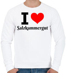 printfashion I love Salzkammergut - Férfi pulóver - Fehér (10649810)
