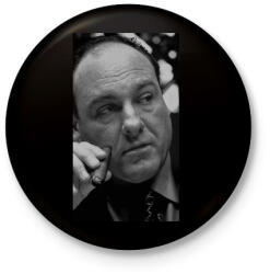 printfashion The Sopranos - Tony Soprano - Kitűző, hűtőmágnes - Fekete (5506690)
