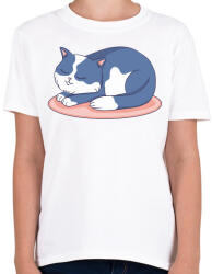 printfashion Cuki cica - Gyerek póló - Fehér (4221854)