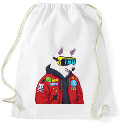 printfashion CYBER DOG - Sportzsák, Tornazsák - Fehér (4840818)