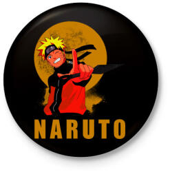 printfashion Naruto - Kitűző, hűtőmágnes - Fekete (5587793)