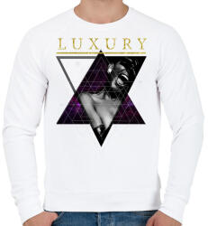 printfashion Luxus - Férfi pulóver - Fehér (244285)