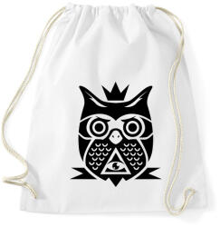 printfashion Bagolyszem - Sportzsák, Tornazsák - Fehér (134780)