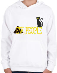 printfashion Ew people - Gyerek kapucnis pulóver - Fehér (1885609)