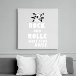 printfashion rock and roll2 - Vászonkép - Fehér (6626979)