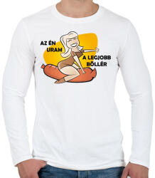 printfashion Az én uram - Férfi hosszú ujjú póló - Fehér (2149051)