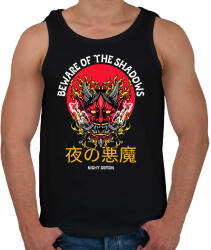 printfashion BEWARE OF THE SHADOW - Férfi atléta - Fekete (10024366)