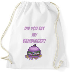printfashion Hamburger Bamburger - Sportzsák, Tornazsák - Fehér (6089993)