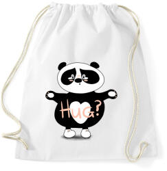 printfashion Panda ölelés - Sportzsák, Tornazsák - Fehér (12056407)