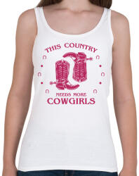 printfashion Cowgirls - Női atléta - Fehér (7499554)