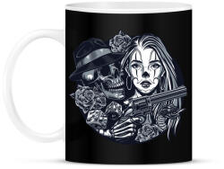printfashion Chicano tetoválás - Bögre - Fekete (4992334)