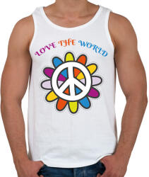 printfashion Love the world - Férfi atléta - Fehér (7107148)