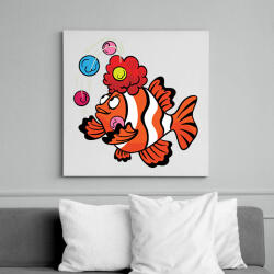 printfashion Bohóchal - Vászonkép - Fehér (13647938)