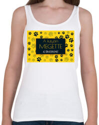 printfashion A kutyám megette az óratervemet - Női atléta - Fehér (6454986)
