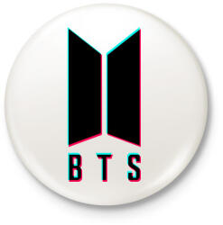 printfashion BTS TikTok - Kitűző, hűtőmágnes - Fehér (3087188)