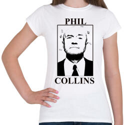 printfashion Phil Collins - Női póló - Fehér (13914752)