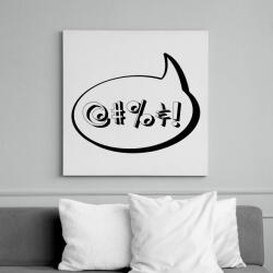 printfashion agrrr-black - Vászonkép - Fehér (6623389)