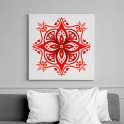 printfashion Gyökércsakra mandala - Vászonkép - Fehér (14093617)