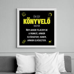 printfashion Én egy könyvelő vagyok - Vászonkép - Fehér (6641137)