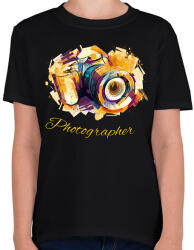 printfashion photographer - Gyerek póló - Fekete (7272163)