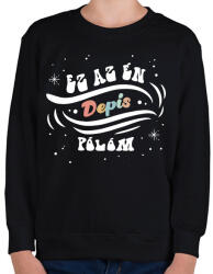 printfashion Depis pólóm - Gyerek pulóver - Fekete (11635833)