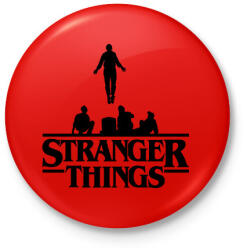 printfashion Max Stranger Things - Kitűző, hűtőmágnes - Piros (7501735)