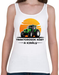 printfashion Traktorosok közt a király - Női atléta - Fehér (6593955)