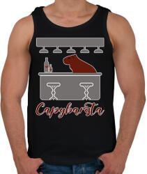 printfashion Capybarista - Férfi atléta - Fekete (12745160)