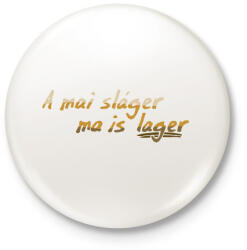 printfashion Lager (version 1) - Kitűző, hűtőmágnes - Fehér (13397813)