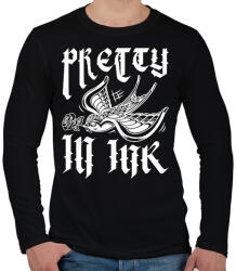 printfashion Pretty in ink - Férfi hosszú ujjú póló - Fekete (12602619)
