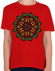 printfashion Mandala - Gyerek póló - Piros (12544866)