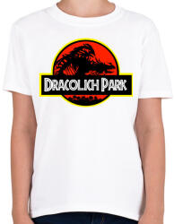 printfashion Dracolich Park - Gyerek póló - Fehér (5004284)