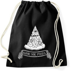 printfashion Pizza illuminati - Sportzsák, Tornazsák - Fekete (9404153)