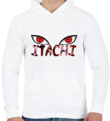 printfashion Ucsiha Itacsi eyes - Férfi kapucnis pulóver - Fehér (5367386)