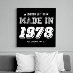 printfashion 1978 - Vászonkép - Fekete (6655508)