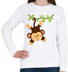 printfashion Majom - Női pulóver - Fehér (4394583)