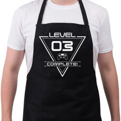 printfashion level-complete-03-white - Kötény - Fekete (4927224)