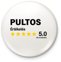 printfashion Pultos Értékelés ***** 5.0 (69 értékelés) - Kitűző, hűtőmágnes - Fehér (16416868)