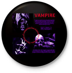 printfashion Vampire - Kitűző, hűtőmágnes - Fekete (14717348)