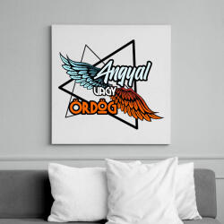 printfashion anygal vagy ördög - Vászonkép - Fehér (6846629)