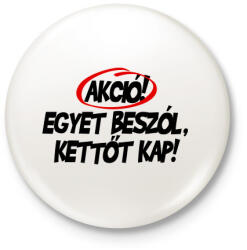 printfashion Akció! - Kitűző, hűtőmágnes - Fehér (3077635)