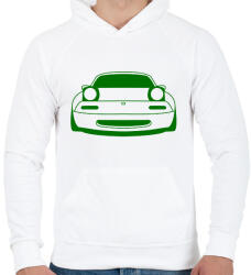printfashion Mazda mx-5 Zöld - Férfi kapucnis pulóver - Fehér (15773182)