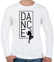 printfashion Dance (black) - Férfi hosszú ujjú póló - Fehér (7675740)