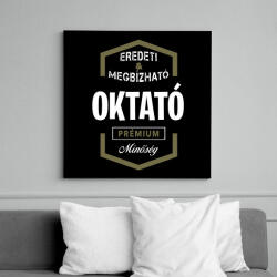 printfashion Oktató prémium minőség - Vászonkép - Fekete (6647771)
